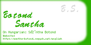 botond santha business card